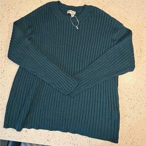 Jessica Simpson Women's Deep Teal Crewneck Sweater